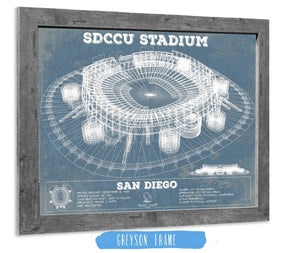 Cutler West SDCCU Stadium Qualcomm San Diego Stadium - Vintage San Diego State Aztecs Football Print