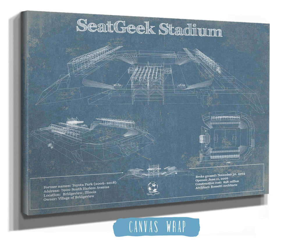 Cutler West SeatGeek Stadium Chicago Red Stars Women's Soccer Vintage Art Print