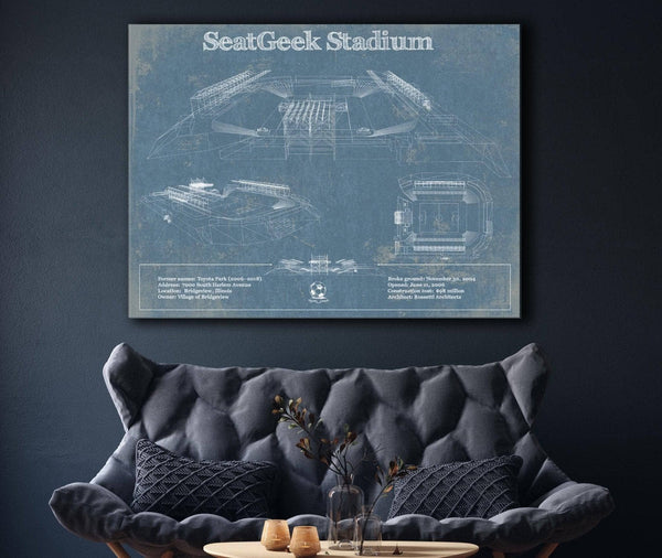 Cutler West SeatGeek Stadium Chicago Red Stars Women's Soccer Vintage Art Print