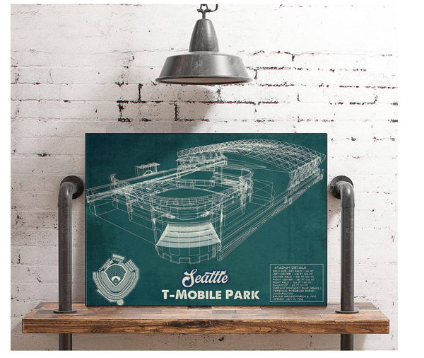 Cutler West Seattle Mariners T- Mobile Park Vintage Baseball Frame Print 2019
