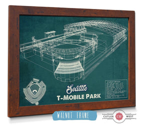 Cutler West Seattle Mariners T- Mobile Park Vintage Baseball Frame Print 2019