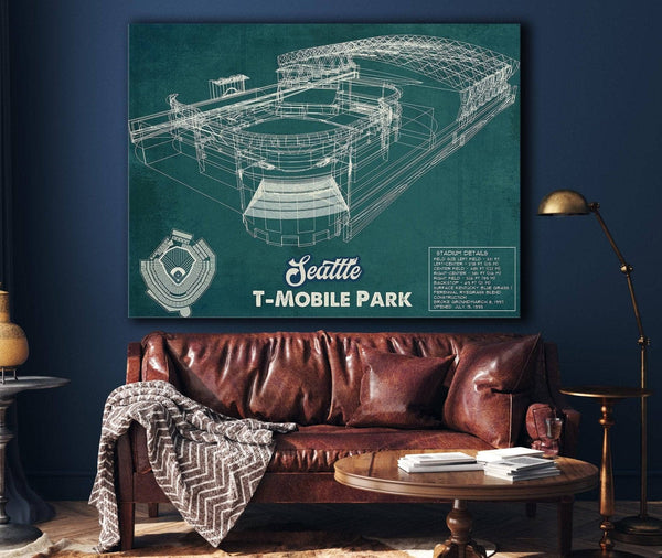 Cutler West Seattle Mariners T- Mobile Park Vintage Baseball Frame Print 2019