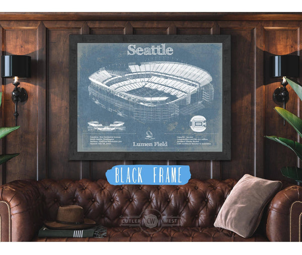 Cutler West Seattle Seahawks - Lumen Field - Vintage Football Print