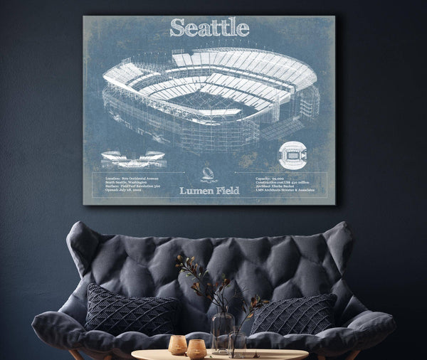 Cutler West Seattle Seahawks - Lumen Field - Vintage Football Print