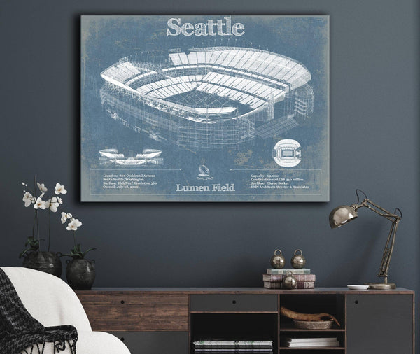 Cutler West Seattle Seahawks - Lumen Field - Vintage Football Print