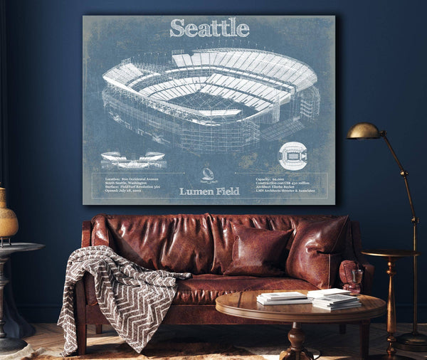 Cutler West Seattle Seahawks - Lumen Field - Vintage Football Print
