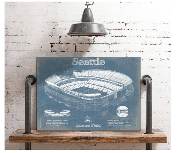 Cutler West Seattle Seahawks - Lumen Field - Vintage Football Print