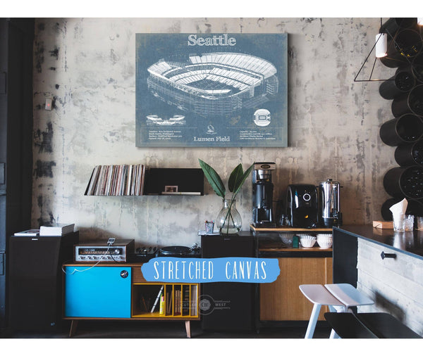 Cutler West Seattle Seahawks - Lumen Field - Vintage Football Print