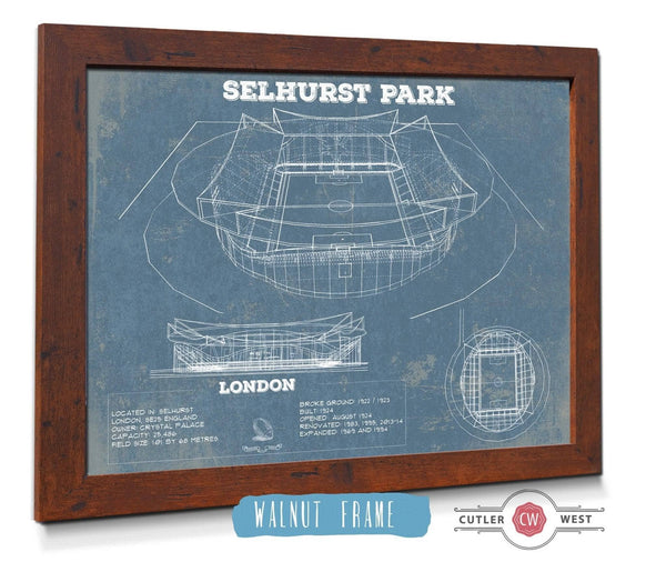 Cutler West Selhurst Park Stadium A New Crystal Palace Blueprint Vintage Soccer Print