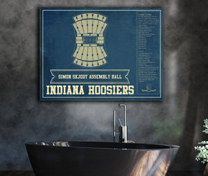 Cutler West Simon Skjodt Assembly Hall Indiana Hoosiers NCAA Vintage Print