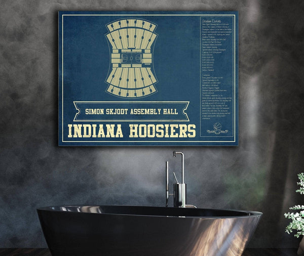 Cutler West Simon Skjodt Assembly Hall Indiana Hoosiers NCAA Vintage Print
