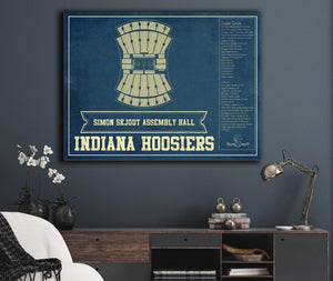 Cutler West Simon Skjodt Assembly Hall Indiana Hoosiers NCAA Vintage Print