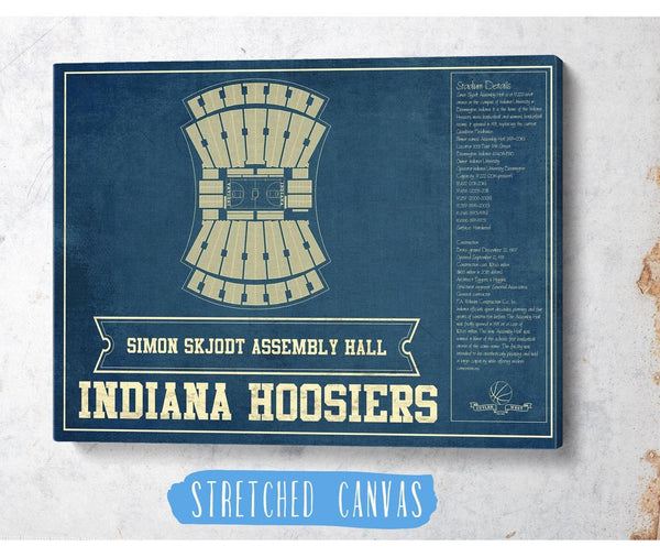 Cutler West Simon Skjodt Assembly Hall Indiana Hoosiers NCAA Vintage Print
