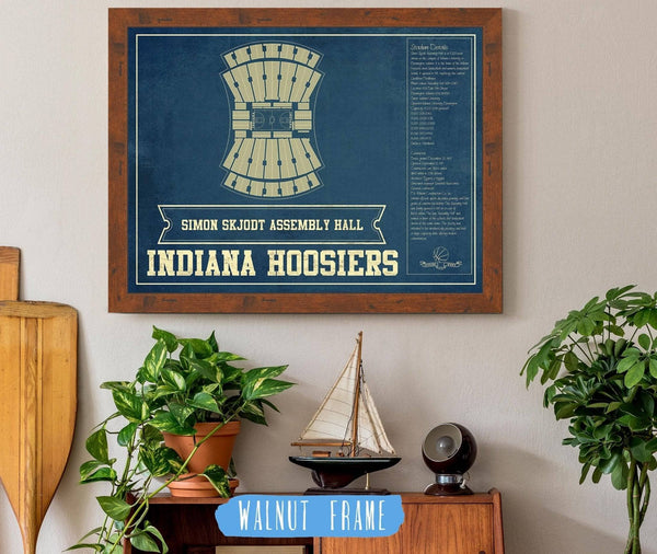 Cutler West Simon Skjodt Assembly Hall Indiana Hoosiers NCAA Vintage Print