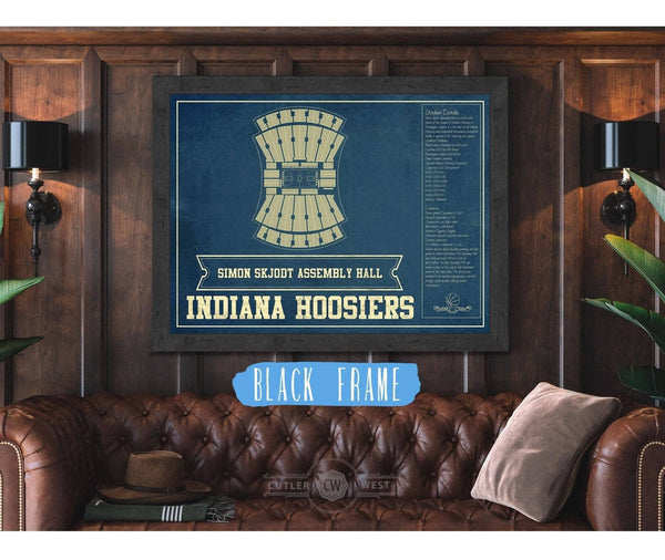 Cutler West Simon Skjodt Assembly Hall Indiana Hoosiers NCAA Vintage Print
