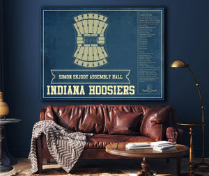 Cutler West Simon Skjodt Assembly Hall Indiana Hoosiers NCAA Vintage Print
