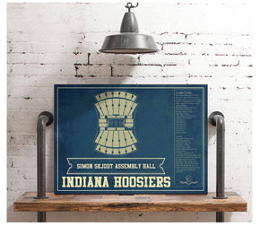 Cutler West Simon Skjodt Assembly Hall Indiana Hoosiers NCAA Vintage Print