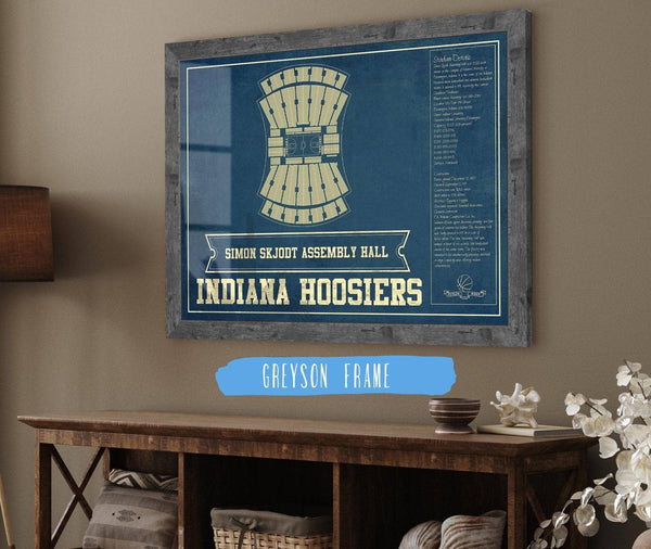 Cutler West Simon Skjodt Assembly Hall Indiana Hoosiers NCAA Vintage Print