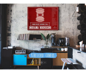 Cutler West Simon Skjodt Assembly Hall Indiana Hoosiers Team Color NCAA Vintage Print