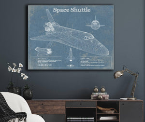 Cutler West Space Shuttle Aviation Blueprint Print