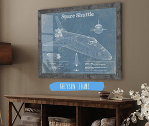 Cutler West Space Shuttle Aviation Blueprint Print