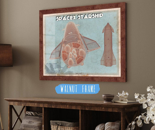 Cutler West SpaceX Starship Vintage Space Exploration Print