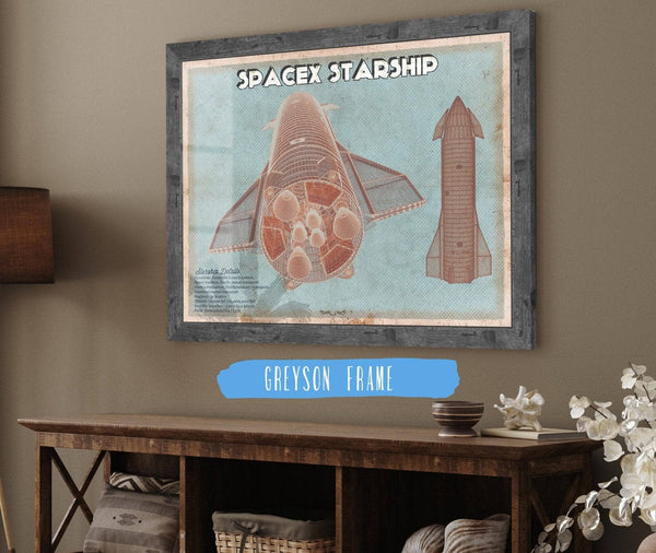 Cutler West SpaceX Starship Vintage Space Exploration Print