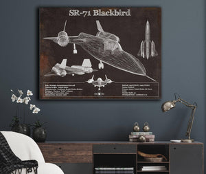 Cutler West SR-71 Blackbird Black Version - Aircraft Original Military Wall Art