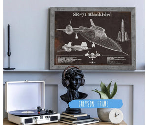Cutler West SR-71 Blackbird Black Version - Aircraft Original Military Wall Art