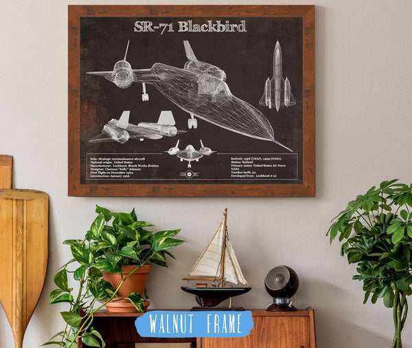 Cutler West SR-71 Blackbird Black Version - Aircraft Original Military Wall Art