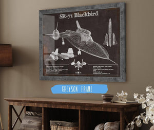 Cutler West SR-71 Blackbird Black Version - Aircraft Original Military Wall Art