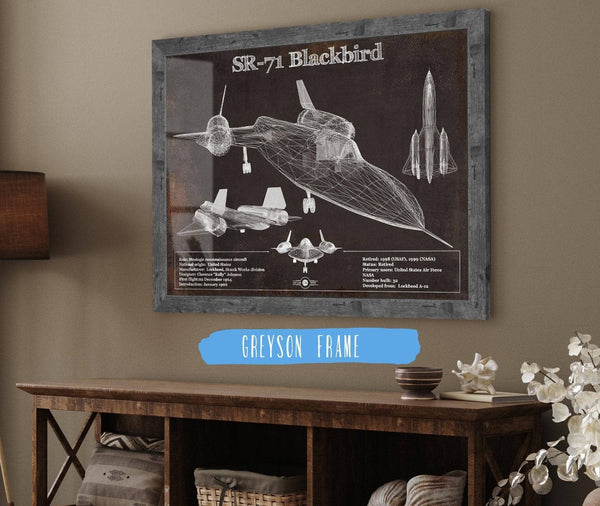 Cutler West SR-71 Blackbird Black Version - Aircraft Original Military Wall Art