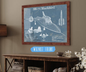 Cutler West SR-71 Blackbird Blue Version - Aircraft Original Military Wall Art