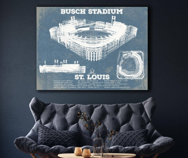 Cutler West St. Louis Cardinals Busch Stadium Vintage Baseball Print