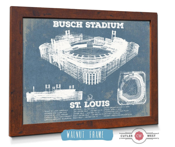 Cutler West St. Louis Cardinals Busch Stadium Vintage Baseball Print