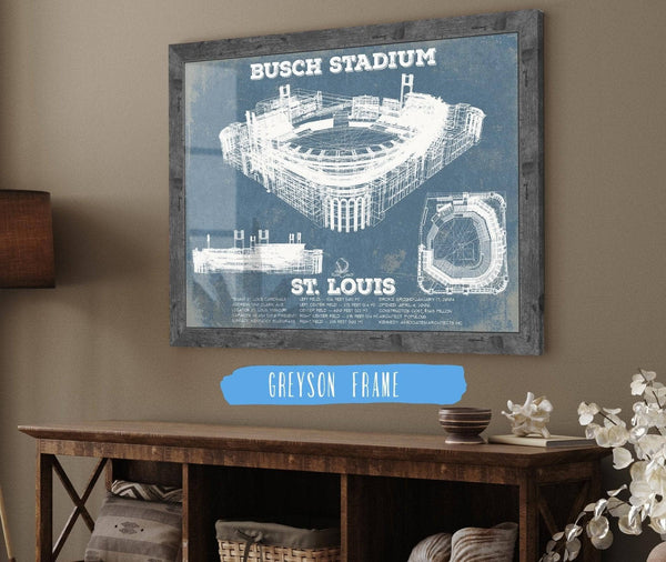 Cutler West St. Louis Cardinals Busch Stadium Vintage Baseball Print
