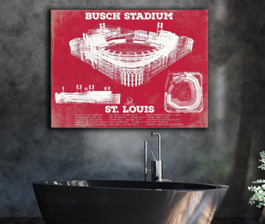 Cutler West St. Louis Cardinals - Busch Stadium - Vintage Baseball Print