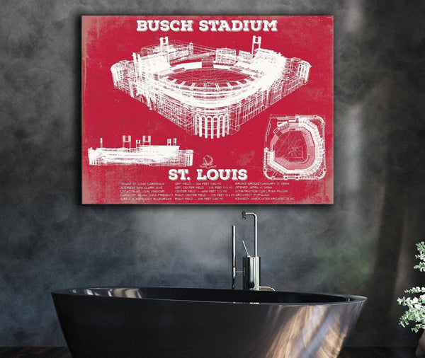 Cutler West St. Louis Cardinals - Busch Stadium - Vintage Baseball Print