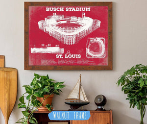 Cutler West St. Louis Cardinals - Busch Stadium - Vintage Baseball Print