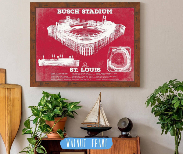 Cutler West St. Louis Cardinals - Busch Stadium - Vintage Baseball Print