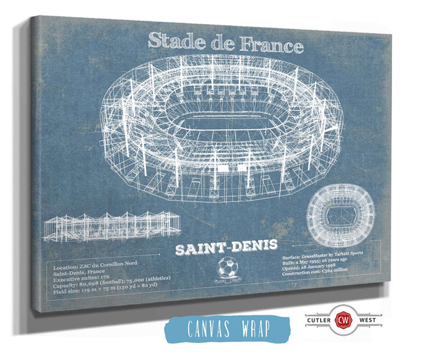 Cutler West Stade de France Vintage Football Stadium Print
