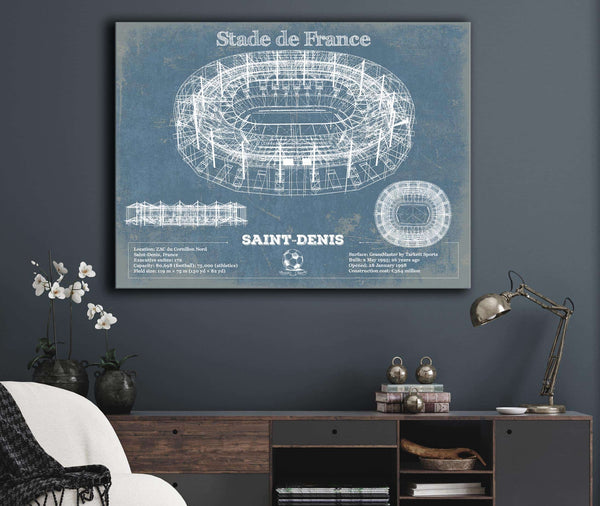 Cutler West Stade de France Vintage Football Stadium Print