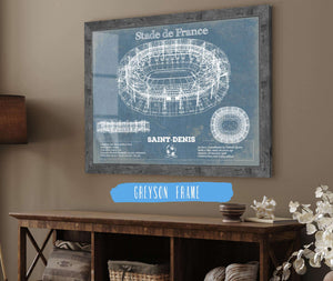 14" x 11" / Greyson Frame Cutler West Stade de France Vintage Football Stadium Print