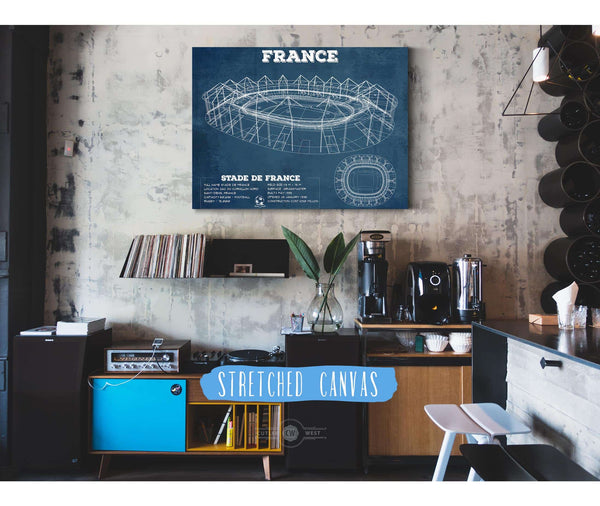 Cutler West Stade de France Vintage Soccer Stadium Print
