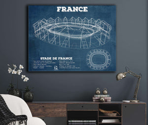 Cutler West Stade de France Vintage Soccer Stadium Print