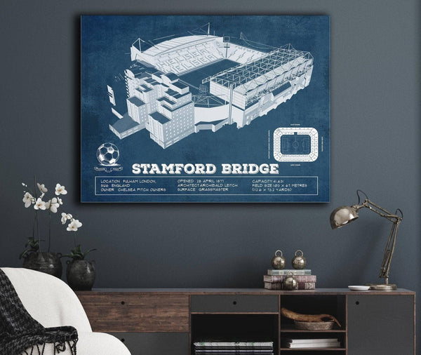 Cutler West Stamford Bridge Chelsea FC European Football Soccer Stadium Print