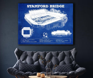 Cutler West Stamford Bridge - Chelsea FC European Football Soccer Stadium Print