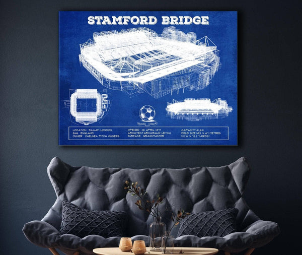 Cutler West Stamford Bridge - Chelsea FC European Football Soccer Stadium Print