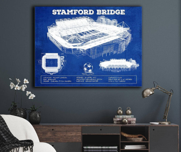 Cutler West Stamford Bridge - Chelsea FC European Football Soccer Stadium Print