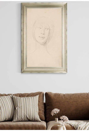 Cutler West Studie Efter Francesco Lauranas Buste Af Eleonora Daragona I Museet I Palermo en Face by La Ring